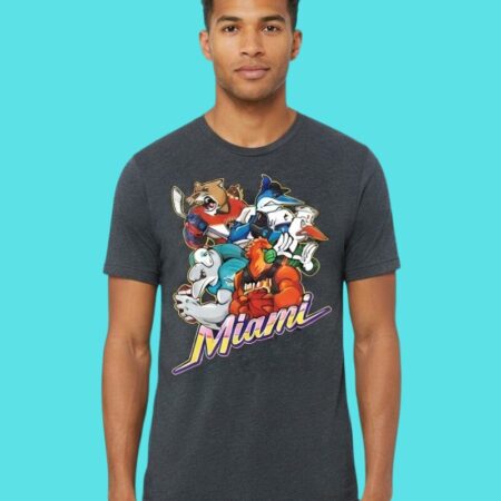 Miami All-Sports Mascots Combined Graphic Tee