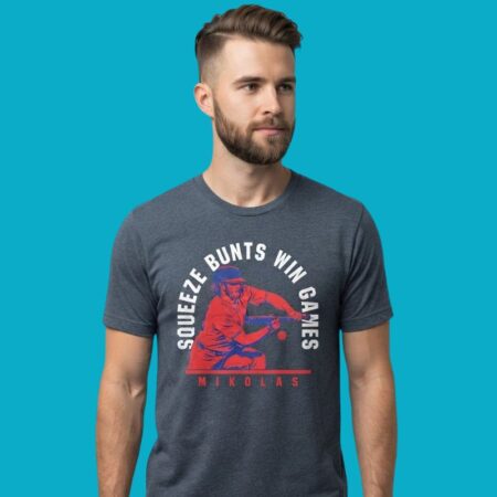 Miles Mikolas Squeeze Bunts Win Games Baseball Tee (Design B)