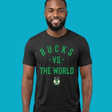 Milwaukee Bucks Vs The World NBA 2026 Season Fan Graphic Tee
