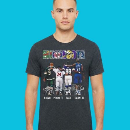 Minnesota Sports Legends Combined Signatures Graphic Shirt