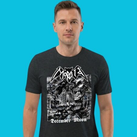 Morbia December Moon Black Metal Band Graphic Shirt