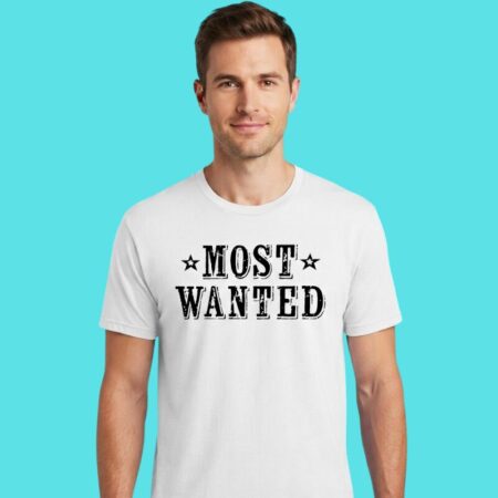 Most Wanted Vintage Style Graphic Tee