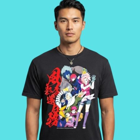 Naruto Shippuden Gaara & Akatsuki Squad Anime Graphic Tee
