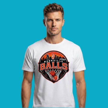 Nashville Balls WNBA Basketball Sports Logo Graphic Tee