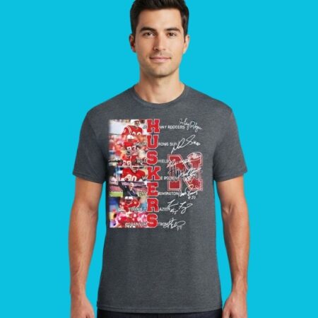 Nebraska Huskers All-Time Legends Signatures Tribute Tee
