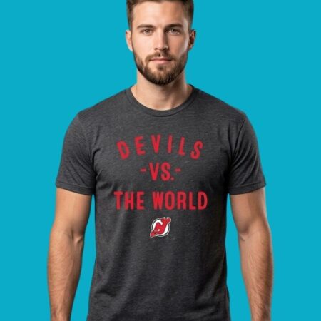 New Jersey Devils Vs The World NHL 2026 Season Fan Graphic Tee