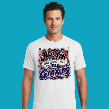 New York Giants Football Just A Fan Logo Pride Tee