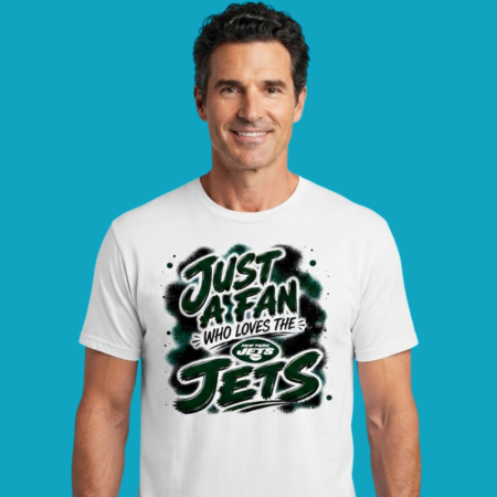 New York Jets Football Just A Fan Logo Pride Tee