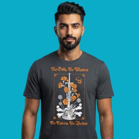 No Gods No Masters No Nations No Borders Anarchist Tee