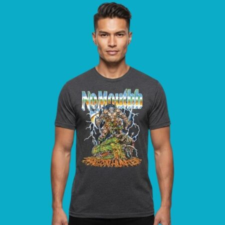Nomouthh Dragon Hunter Fantasy Warrior Graphic Tee