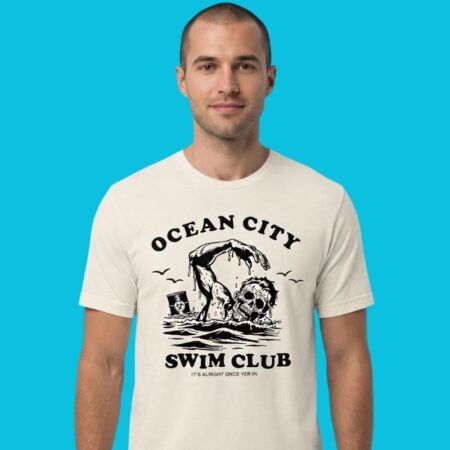Ocean City Swim Club It's Alright Once Yer In Tee