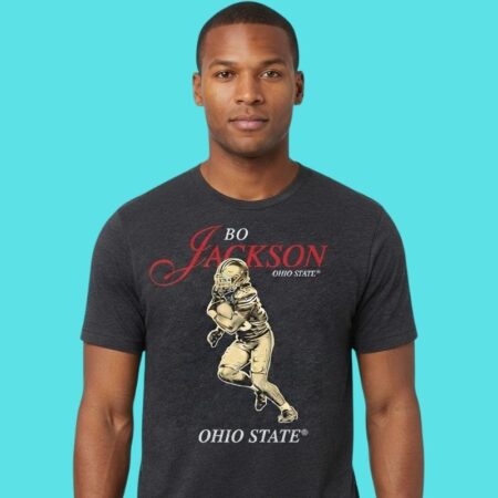 Ohio State Football Bo Jackson Legacy Pose Star Tee