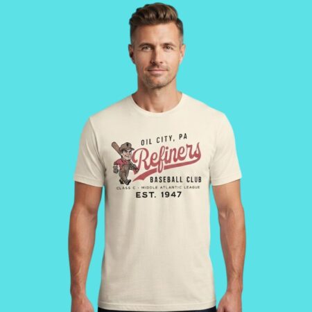 Oil City Refiners Baseball 1947 Vintage Tee