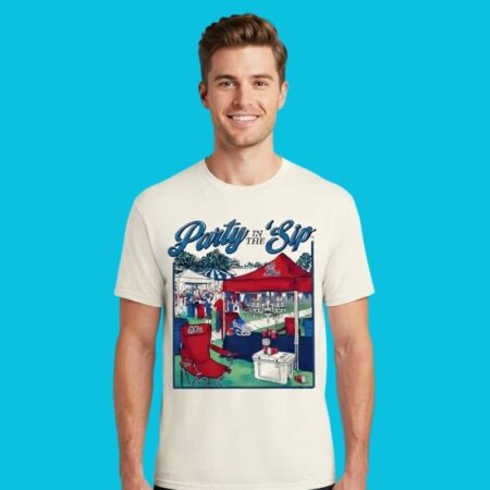 Ole Miss Rebels Football Party In The Sip Graphic Tee