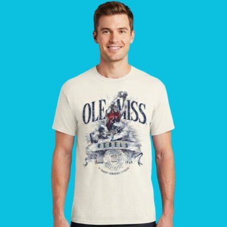 Ole Miss Rebels Gridiron Hero Vaught-Hemingway Tee