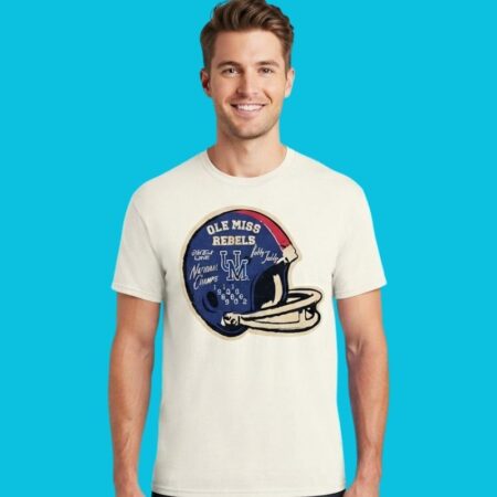 Ole Miss Rebels National Champions Helmet Graphic Shirt