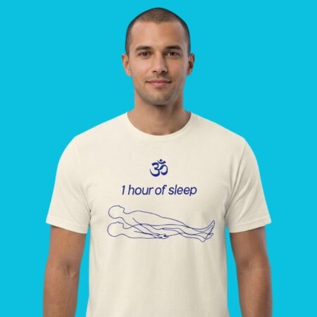 Om 1 Hour Of Sleep Meditation Yoga Humor Shirt