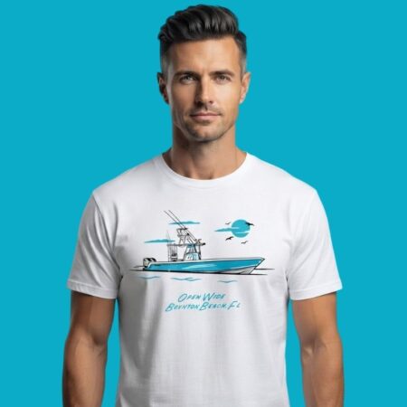 Open Wide Boynton Beach FL Contender Boat Fishing Tee