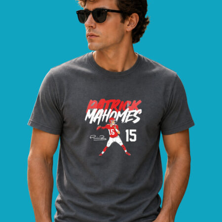 Patrick Mahomes #15 KC Football Star Signature Tee