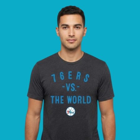 Philadelphia 76ers Vs The World NBA 2026 Season Fan Graphic Tee