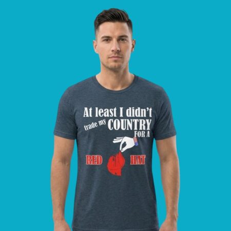 Political Satire Anti-Red Hat Graphic Shirt