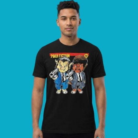 Pork Fiction Parody Pigs Movie Cult Classic Graphic Tee