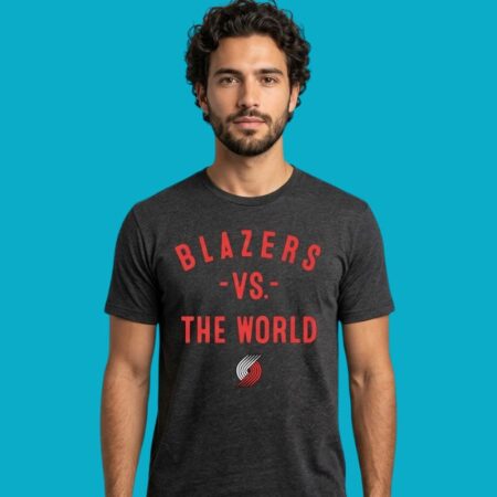 Portland Trail Blazers Vs The World NBA 2026 Fan Graphic Tee