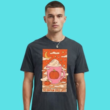 Pumpkin Spice Latte Autumn Fall Coffee Lover Tee