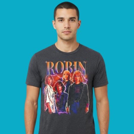 Robin Buckley Stranger Things Collage Vintage Style Tee