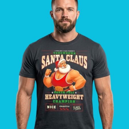 Santa Claus Throwdown North Pole Heavyweight Champion Shirt