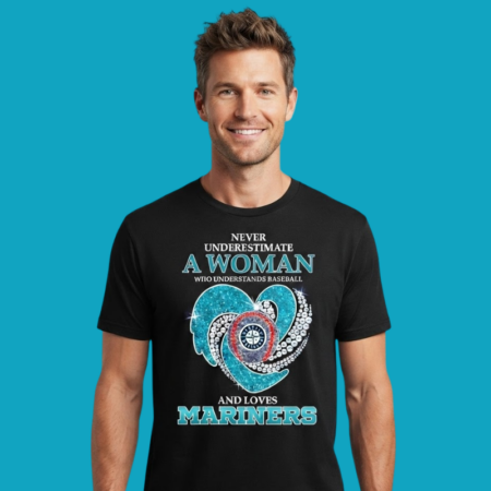 Seattle Mariners Baseball Diamond Heart Woman Pride Shirt