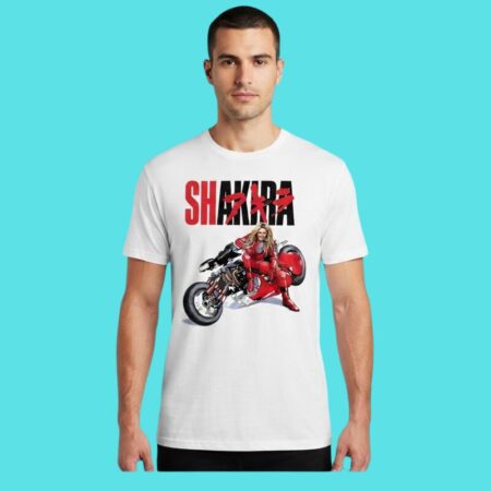Shakira Akira Anime Motorcycle Mashup Tee