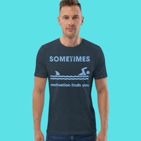 Shark Swimming Motivational Humor Tee