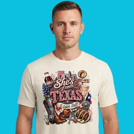 She's From Texas Buc-ee's & Whataburger Pride Tee