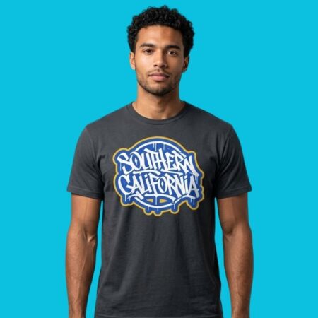 Southern California West Coast Graffiti Style Graphic Tee
