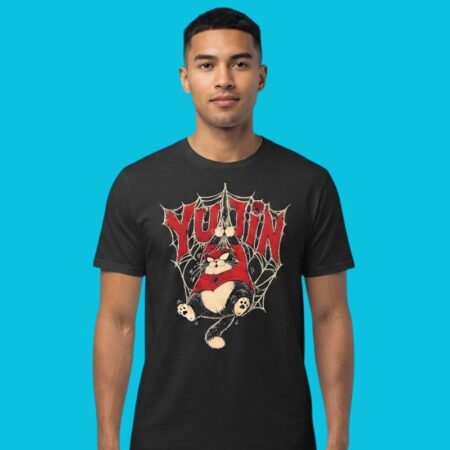 Spider-Man Feline Mascot Superhero Parody T-Shirt