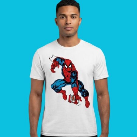 Spider-Man Smoking Marlboro Cigarettes Edgy Graphic Tee