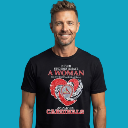 St. Louis Baseball Diamond Heart Woman Pride Shirt