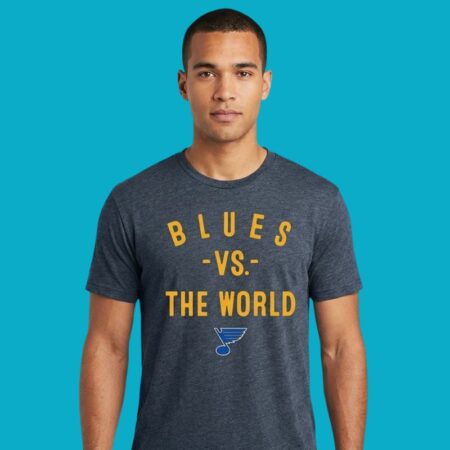 St. Louis Blues Vs The World NHL 2026 Season Fan Graphic Tee