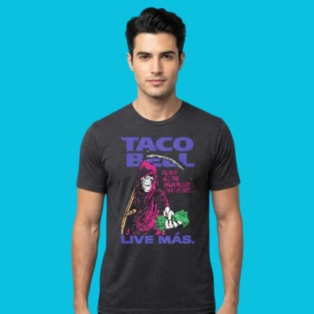Taco Bell Grim Reaper Live Mas Baja Blast Tee