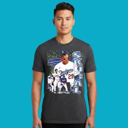 Tarik Skubal Los Angeles Dodgers Baseball Collage Tee