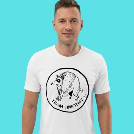 Team Jimothy Raccoon Mascot Logo Tee