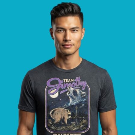Team Timothy Small But Mighty Raccoon Graphic Tee