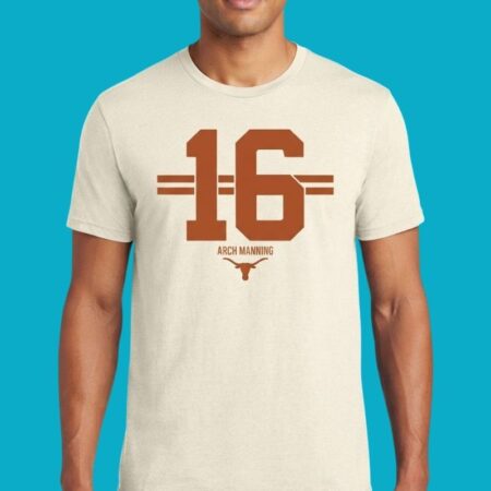 Texas Football Arch Manning 16 Stripe Graphic Tee