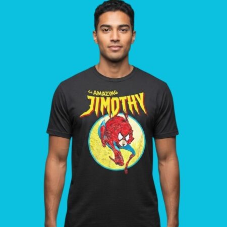 The Amazing Jimothy Raccoon Spider-Man Parody Tee