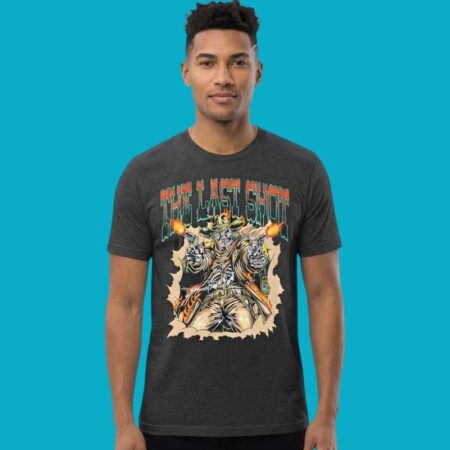 The Last Shot Cowboy Skeleton Western Vintage Tee