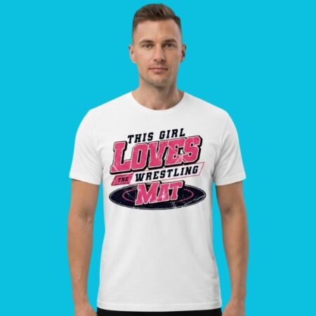 This Girl Loves The Wrestling Mat Athletic Graphic Shirt