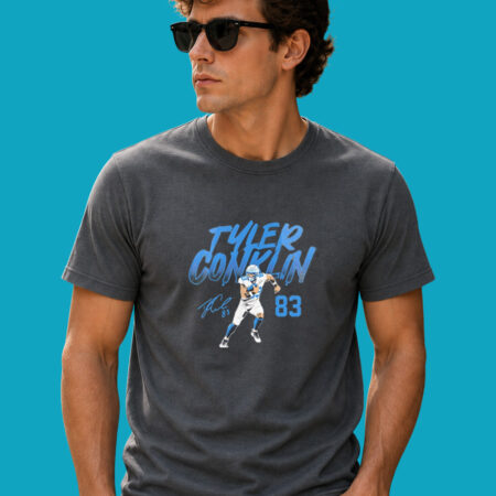 Tyler Conklin Detroit Football Name & Number Shirt