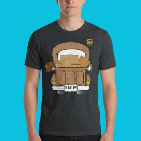 UPS Delivery Truck Courier Shipping Graphic Shirt