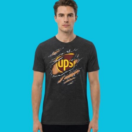 UPS Logo Ripped Skin Package Handler Graphic Tee